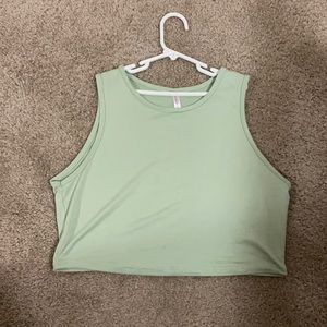 Green Crop Top